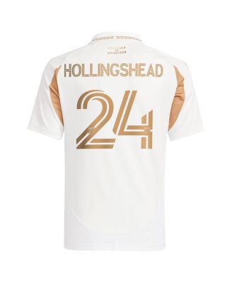 Big Boys and Girls Ryan Hollingshead White LAFC 2025 Secondary Replica Player Jersey