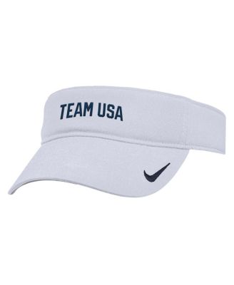 Nike - Men's White Team USA Ace Adjustable Visor Hat