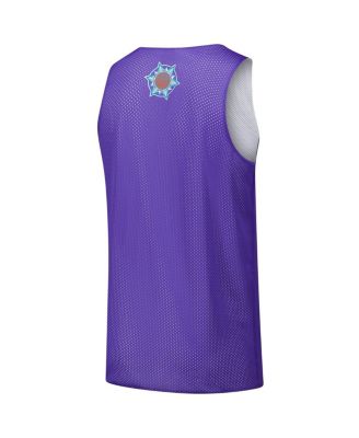 Men's Purple Utah Jazz Hardwood Classics Reversible Mesh Practice Jersey