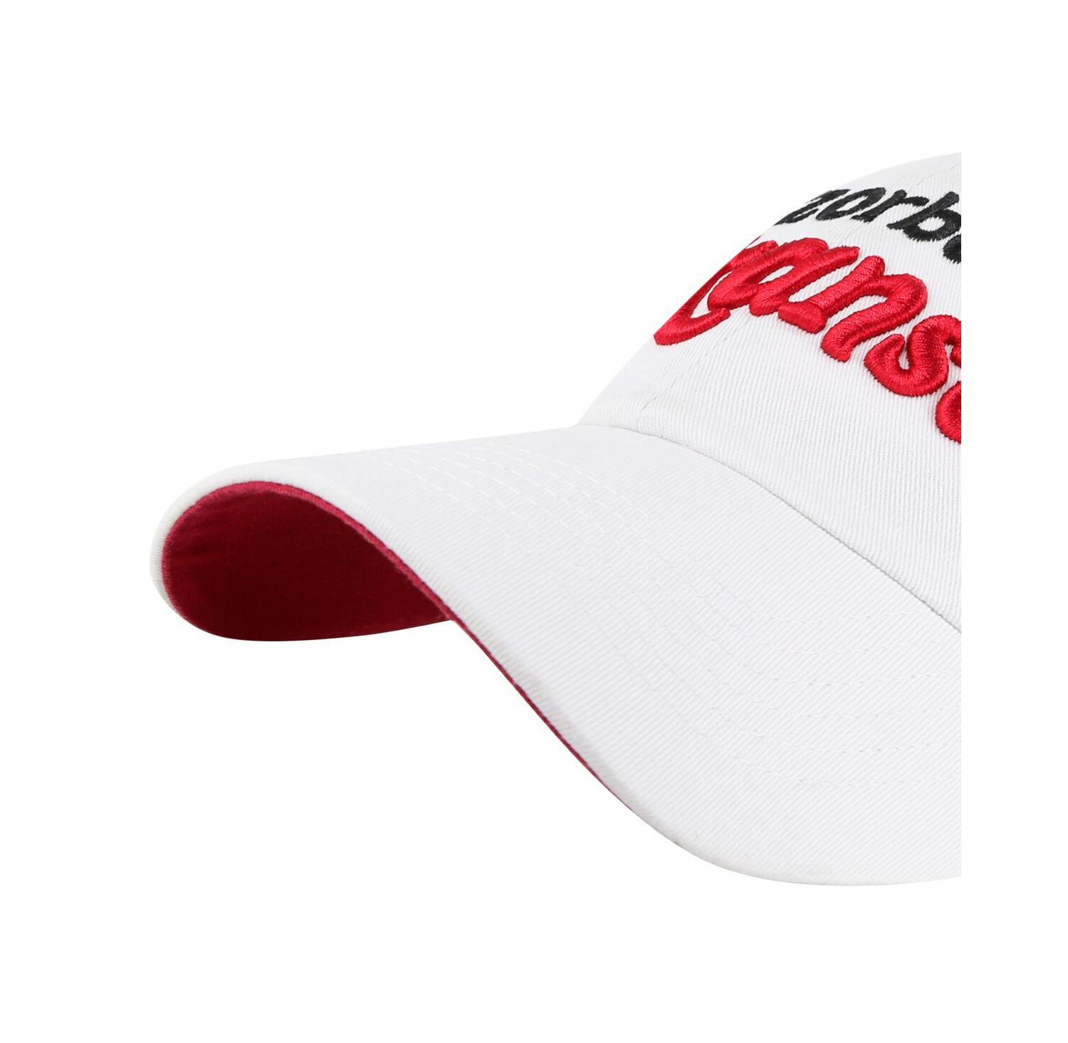 Women's White Arkansas Razorbacks Pensacola Clean Up Adjustable Hat