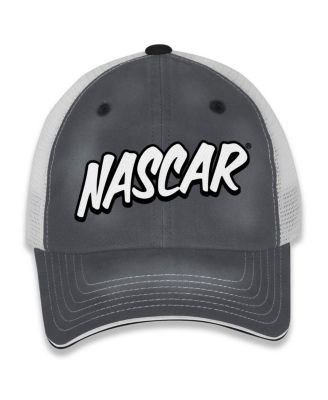 Women's Gray/White NASCAR Pit Box Adjustable Trucker Hat