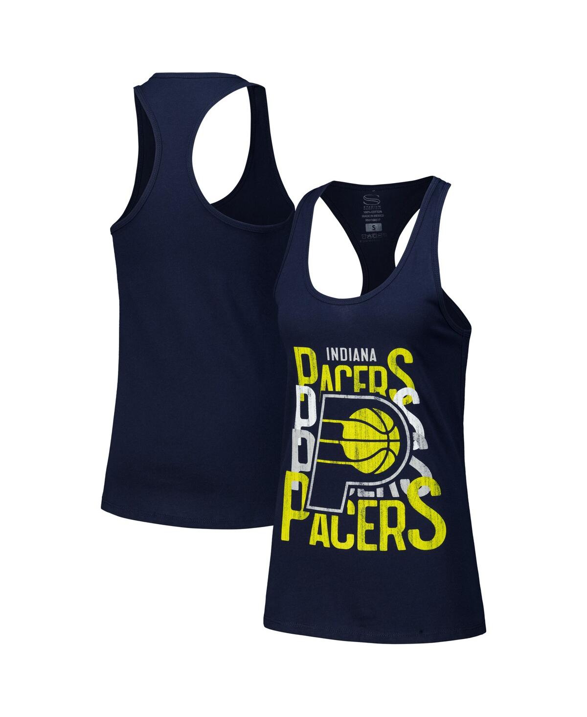 Women's Navy Indiana Pacers Dedication Tank Top - Navy