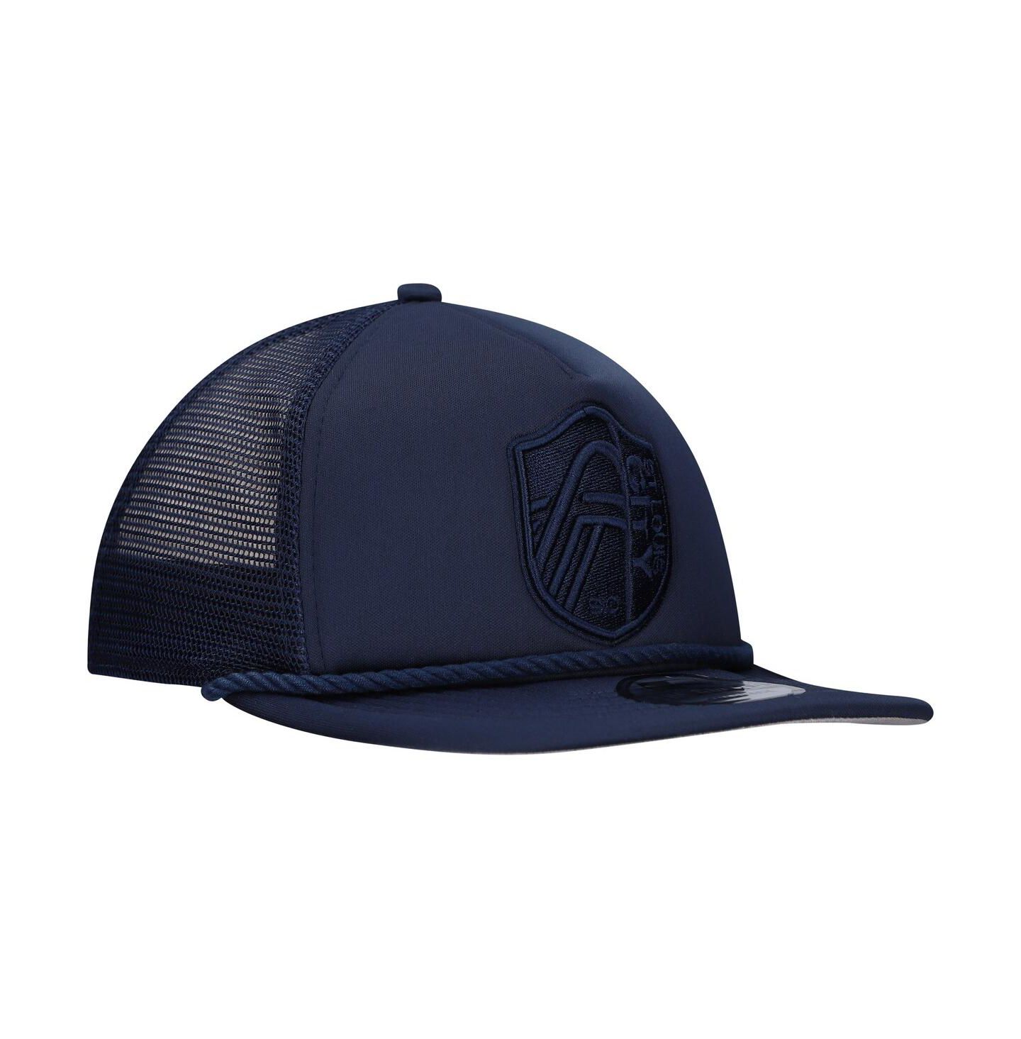 Мужская кепка New Era Navy St. Louis City SC Tone Golfer Snapback Hat — фото 3