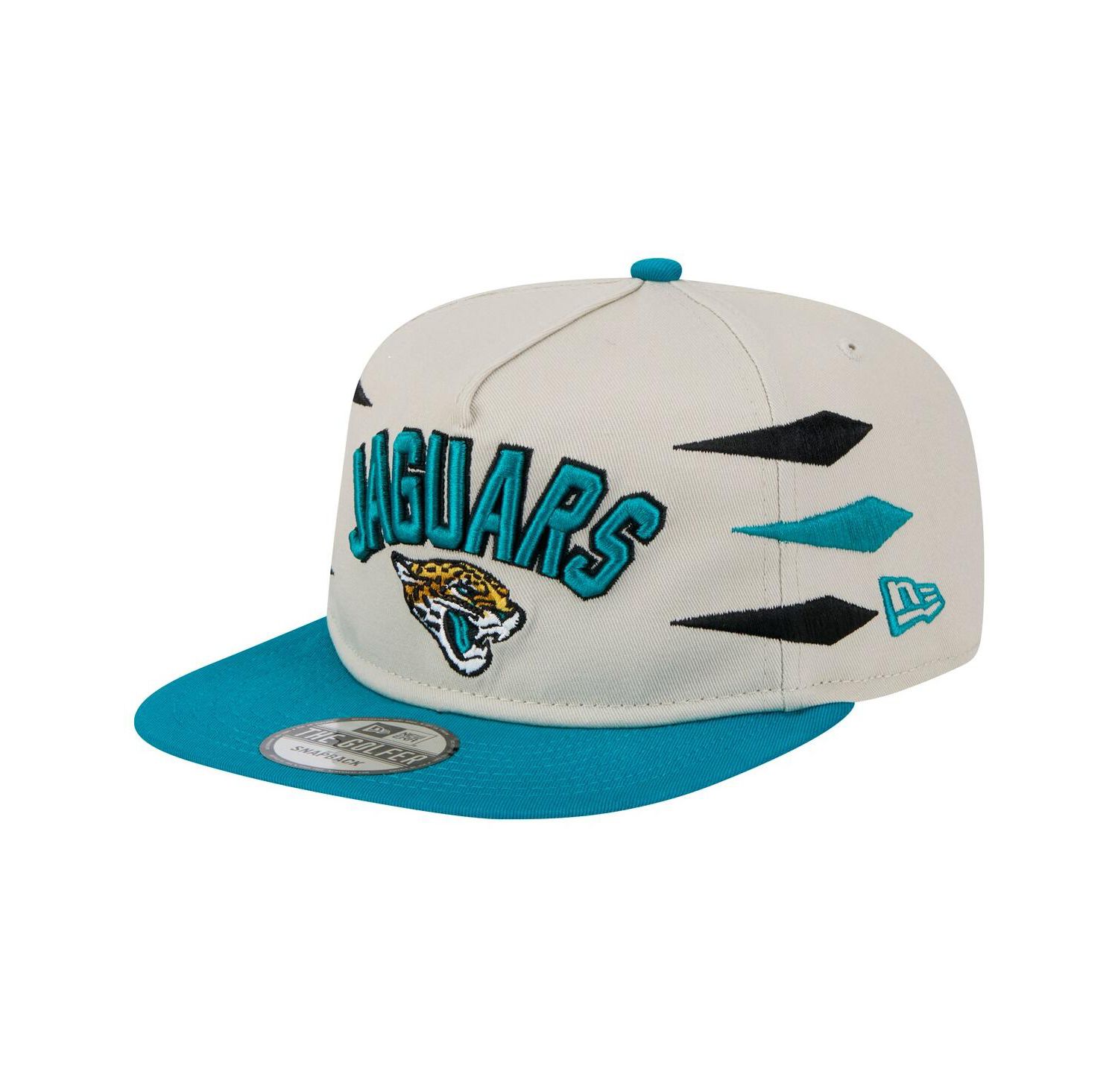 Men's Stone/Teal Jacksonville Jaguars Athletic Golfer Snapback Hat