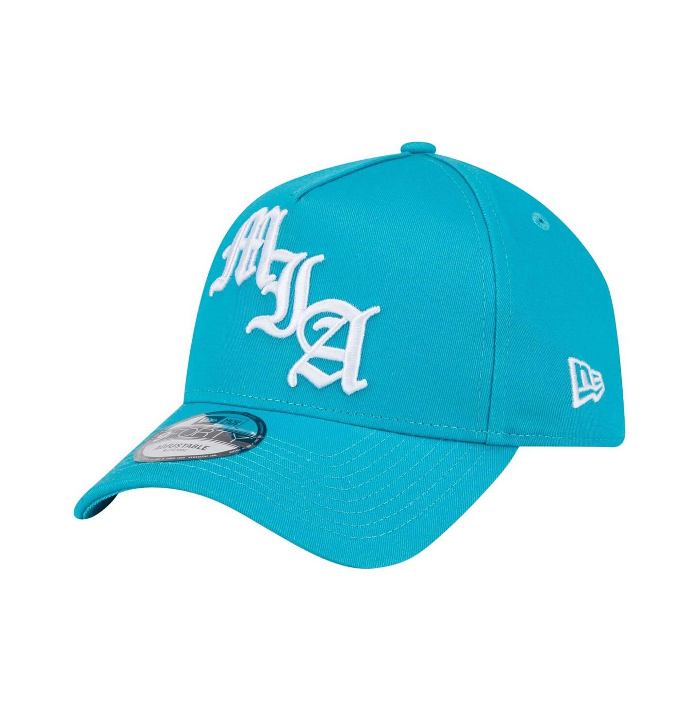 Мужская кепка New Era Aqua Miami Dolphins Mystic 9FORTY A-Frame Adjustable Hat — фото 2