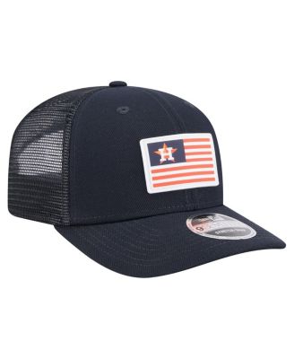 Men's Navy Houston Astros Flag 9SEVENTY Stretch-Snap Hat