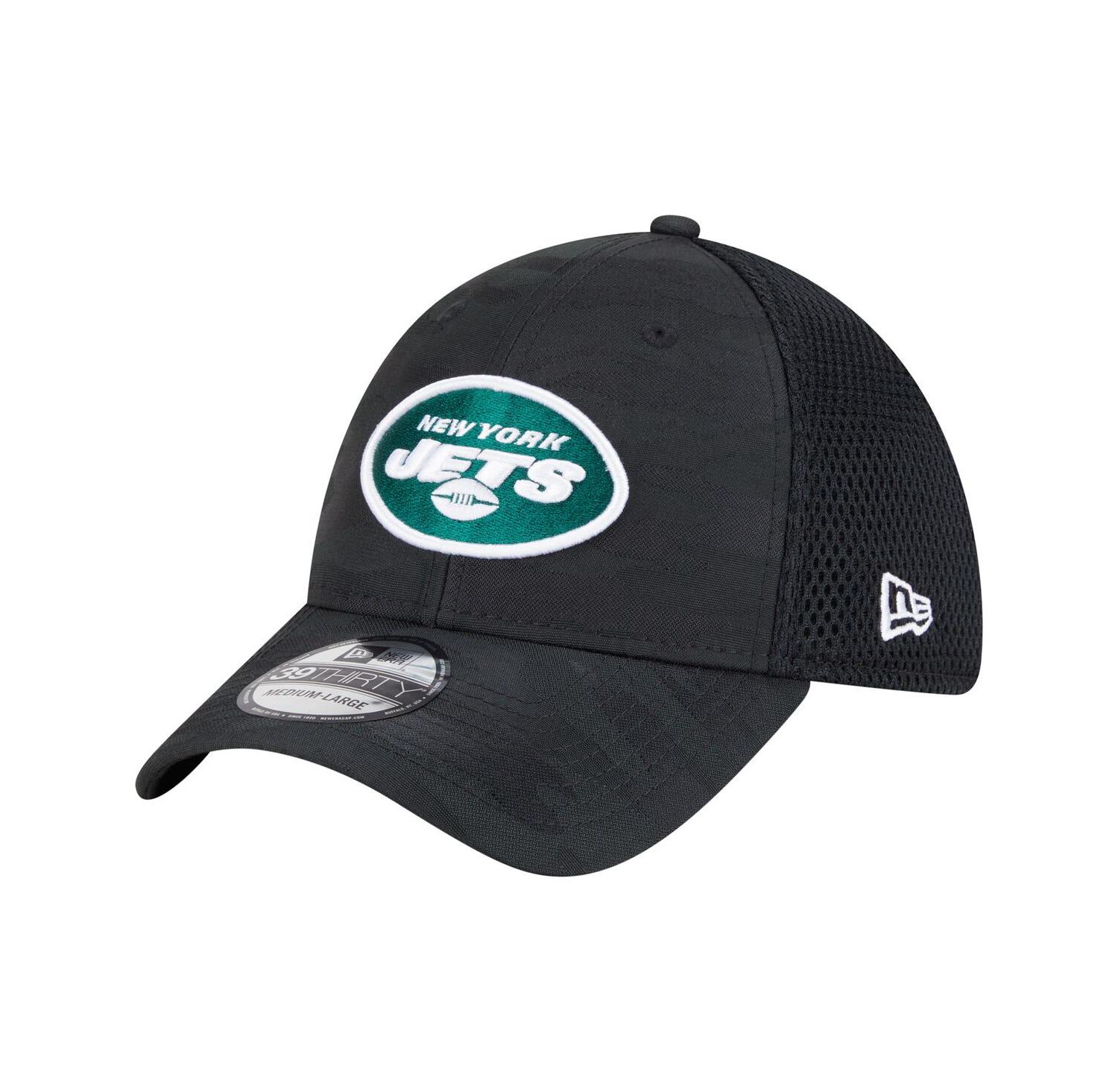 Men's Black New York Jets Active Camo 39THIRTY Flex Hat