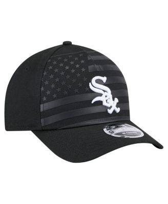 Men's Black Chicago White Sox American Flag 9FORTY M-Crown A-Frame Adjustable Hat