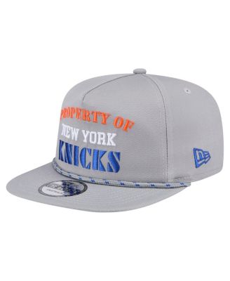 Men's Gray New York Knicks Throwback Property Of Golfer Snapback Hat