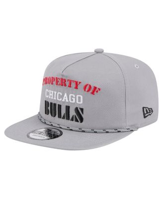 Men's Gray Chicago Bulls Throwback Property Of Golfer Snapback Hat
