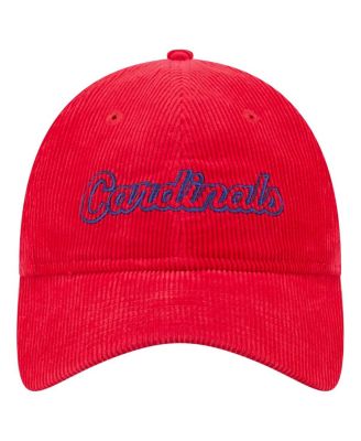 Women's Red St. Louis Cardinals Corduroy 9TWENTY Adjustable Hat