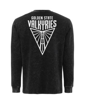 Men's and Women's Black Golden State Valkyries Rock Roll Collection Bono Mineral Wash Premium Long Sleeve T-Shirt
