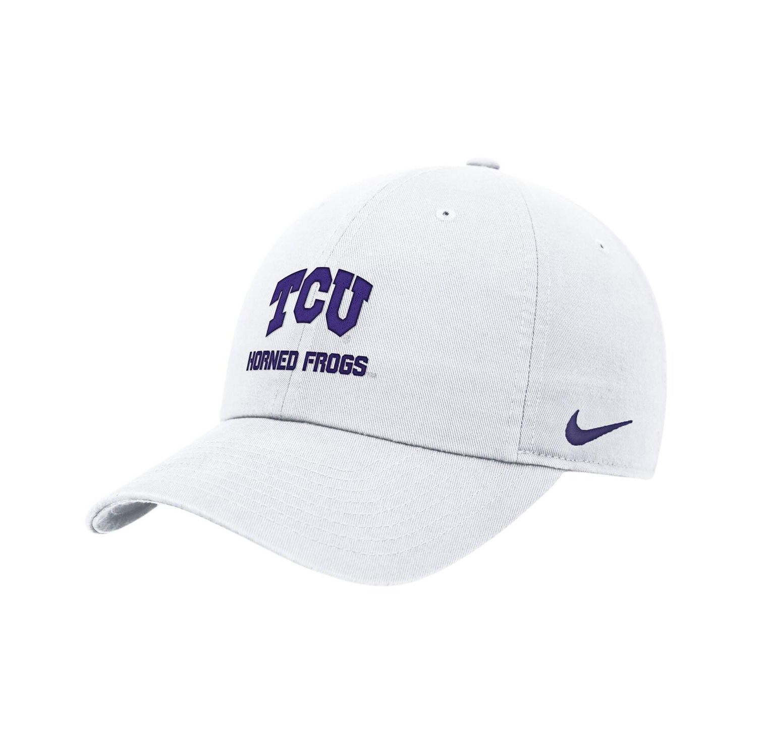 Men's White TCU Horned Frogs 2025 On-Field Club Adjustable Hat