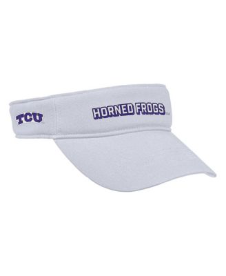 Men's White TCU Horned Frogs 2025 On-Field Ace Performance Adjustable Visor Hat