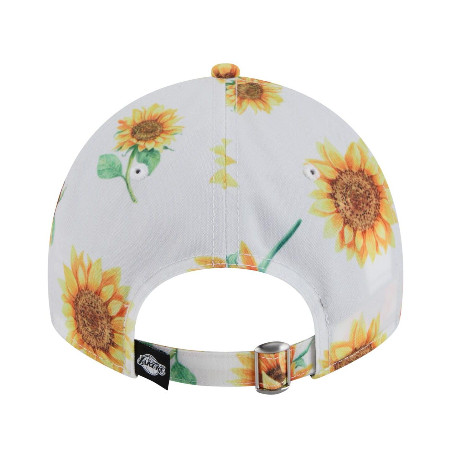 Женская кепка New Era White Los Angeles Lakers Adventure Flower 9TWENTY Adjustable Hat — фото 4