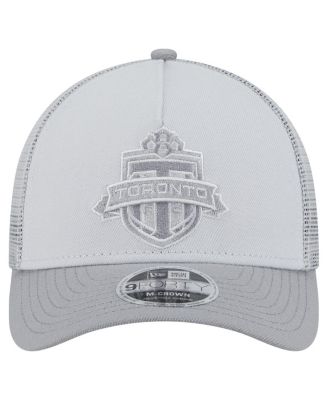 Men's Gray Toronto FC Color Pack 9FORTY M-Crown A-Frame Adjustable Trucker Hat