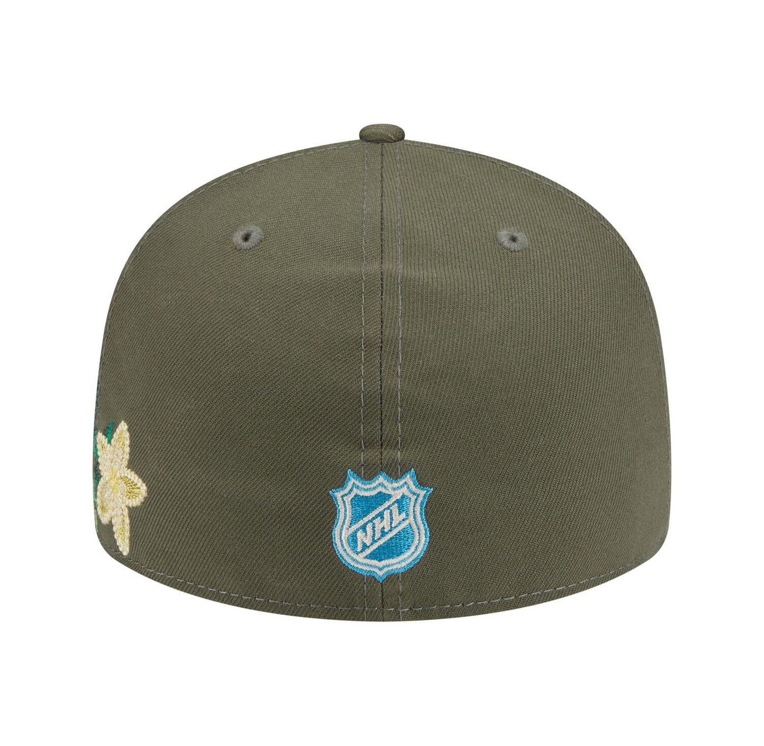 Men's Olive Los Angeles Kings Tonal Florals 59FIFTY Fitted Hat