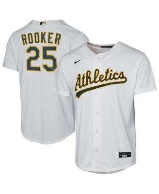 Nike - Big Boys and Girls Brent Rooker White Athletics Home Replica Jersey