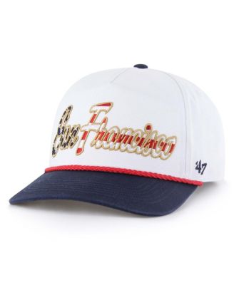 '47 Brand - Men's White San Francisco Giants Patriotic Overhand Hitch Adjustable Hat
