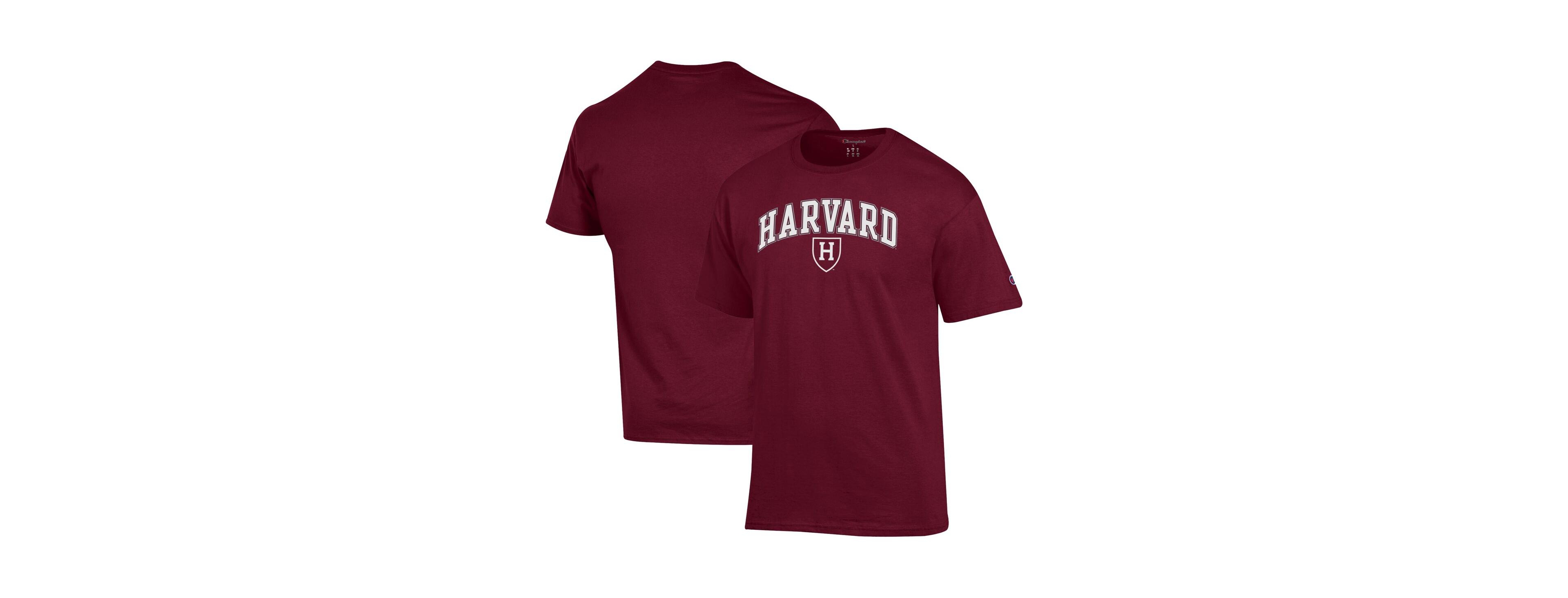 Champion Men's Heather Gray Harvard Crimson Arch Over Logo T-Shirt
