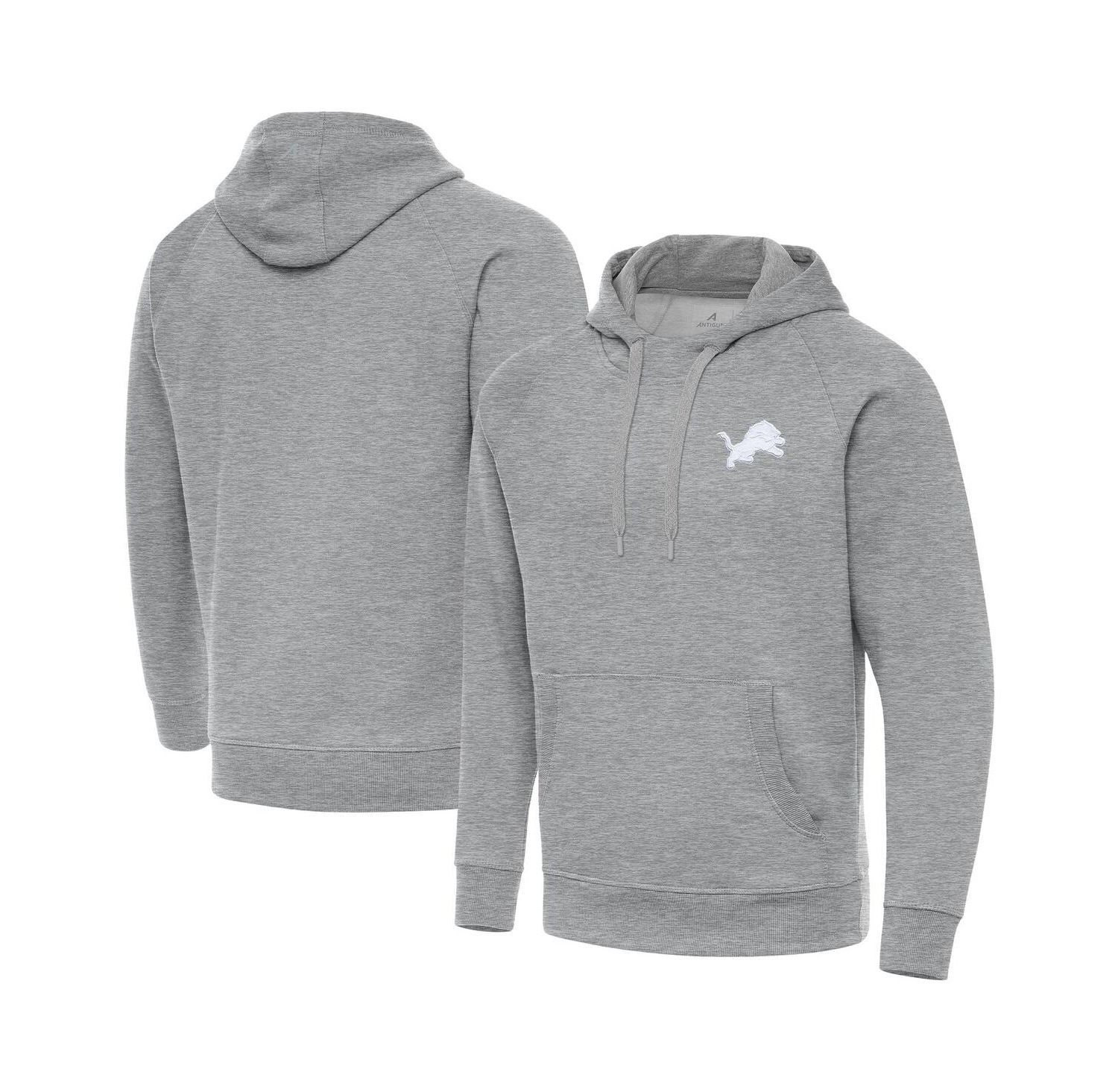 Men's Heather Gray Detroit Lions Victory Pullover Hoodie