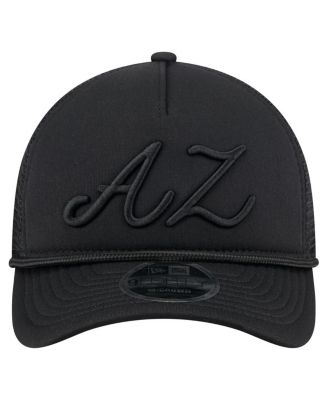 Men's Black Arizona Diamondbacks City Initial 9FORTY A-Frame M-Crown Adjustable Trucker Hat