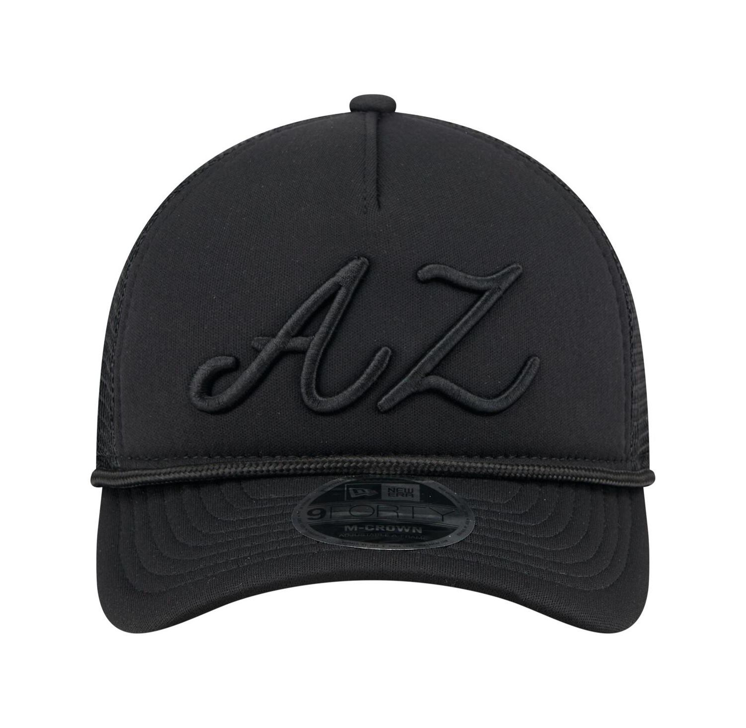 Men's Black Arizona Diamondbacks City Initial 9FORTY A-Frame M-Crown Adjustable Trucker Hat