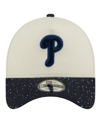 Men's Cream Philadelphia Phillies Speckle A-Frame 9FORTY Adjustable Hat