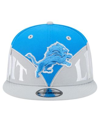 Men's Blue/Gray Detroit Lions Split 9FIFTY Snapback Hat