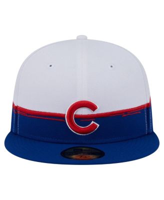 Men's Royal/White Chicago Cubs Paint Stroke 59FIFTY&nbsp;Fitted Hat