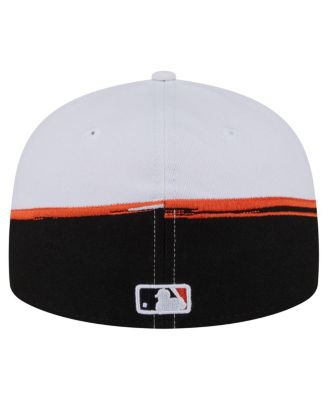 Men's Black/White Baltimore Orioles Paint Stroke 59FIFTY&nbsp;Fitted Hat