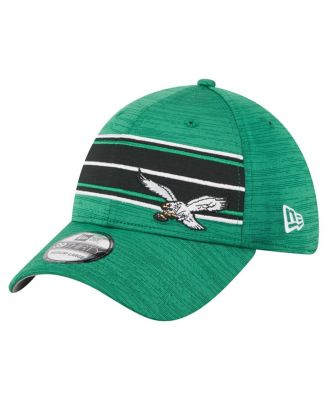 New Era - Men's Kelly Green Philadelphia Eagles Stripes 39THIRTY Flex Hat