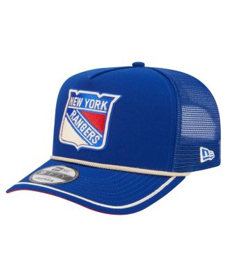 New Era - Men's Blue New York Rangers Vintage Team Rope A-Frame 9FIFTY Snapback Hat