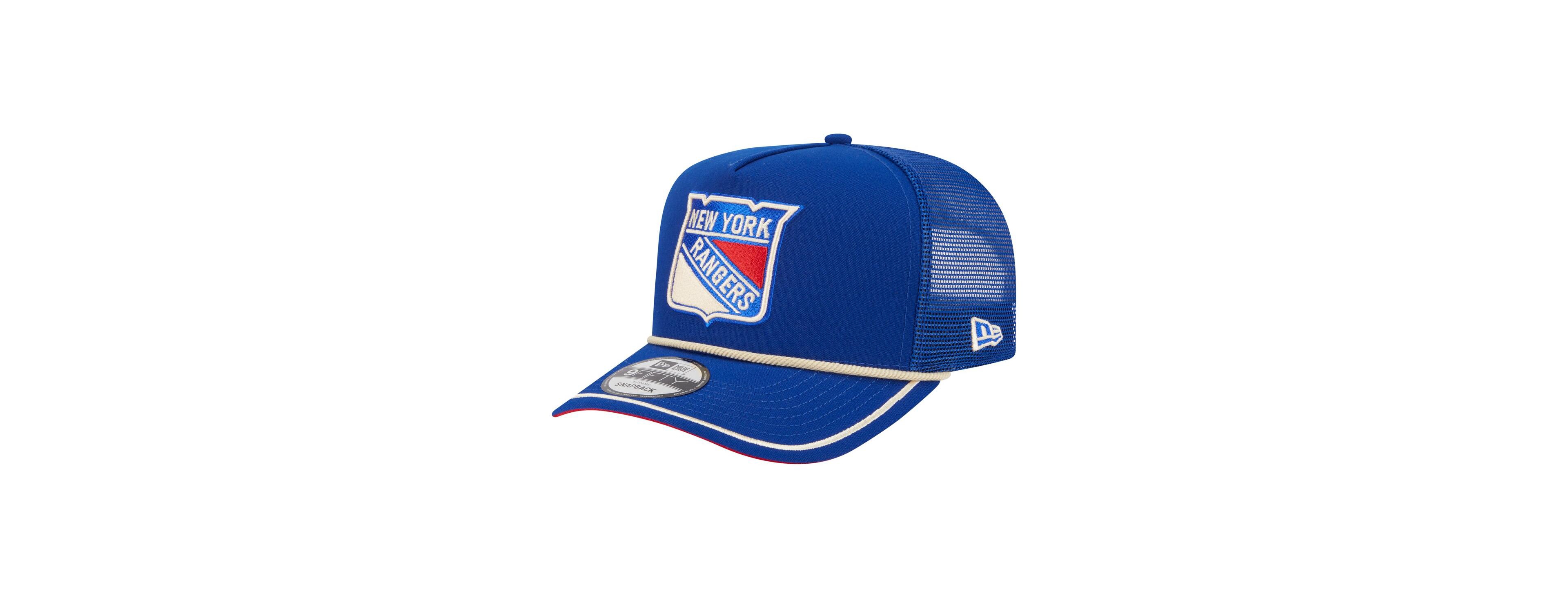 New Era Men's Blue New York Rangers Vintage Team Rope A-Frame 9FIFTY Snapback Hat