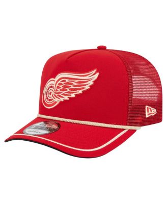 New Era - Men's Red Detroit Red Wings Vintage Team Rope A-Frame 9FIFTY Snapback Hat