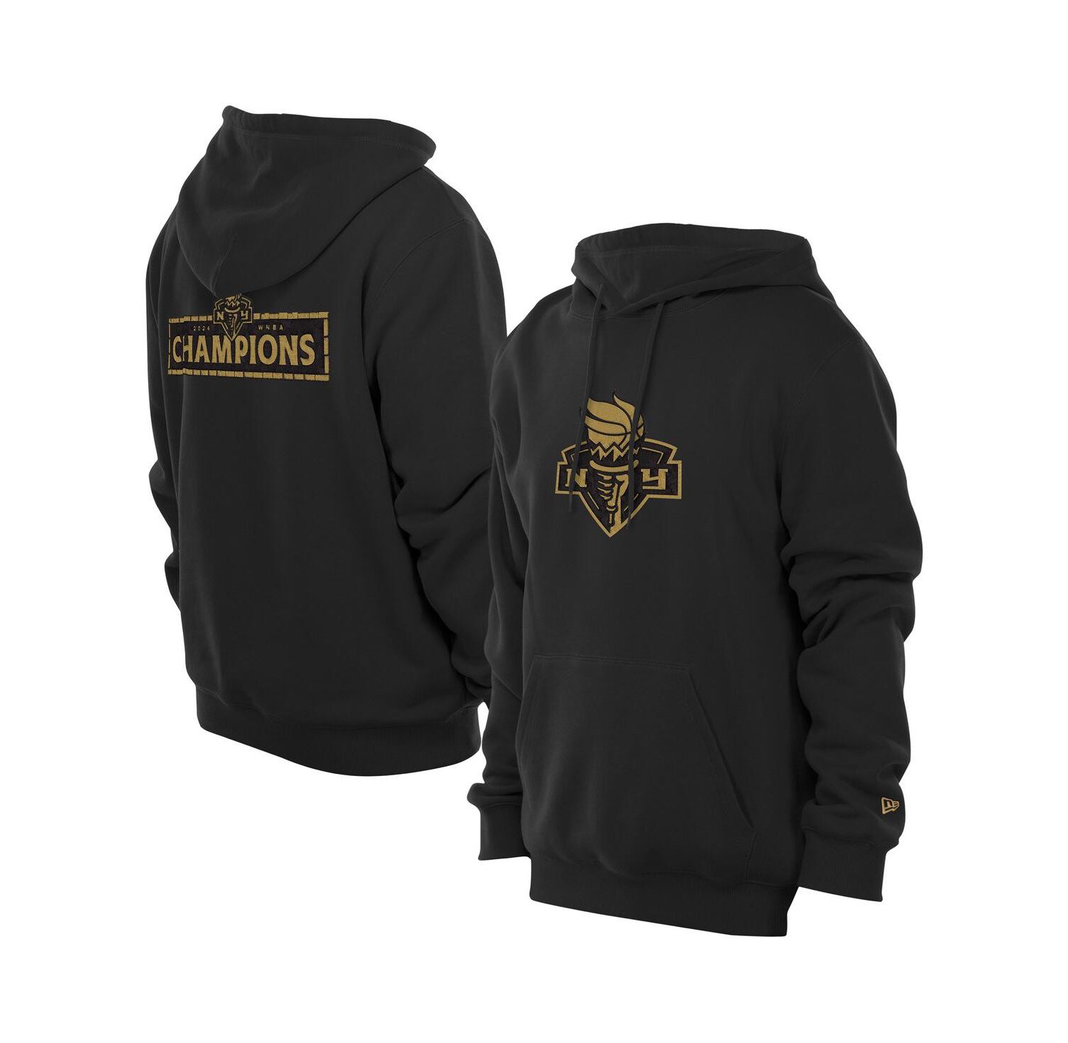 Men's Black New York Liberty Champions Premium Pullover Hoodie