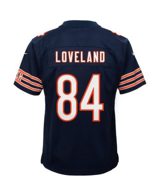 Big Boys and Girls Colston Loveland Navy Chicago Bears Team Game Jersey