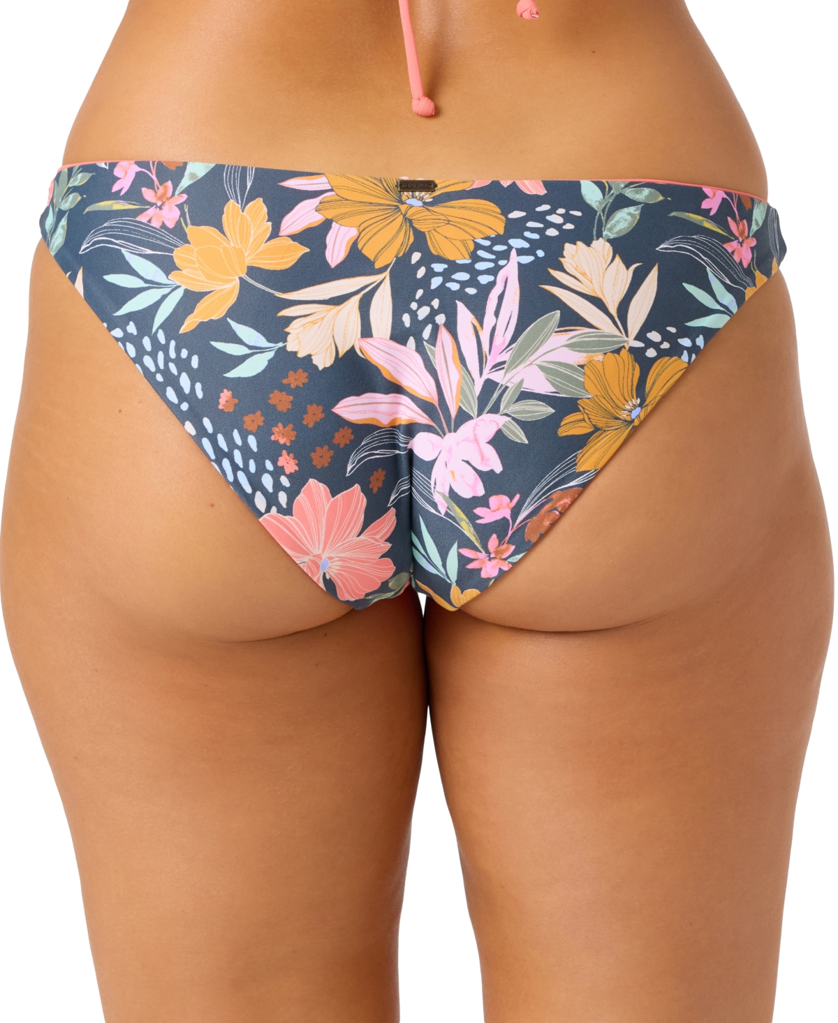 O'neill Women's Mila Floral-print Bikini Bottoms In Gray