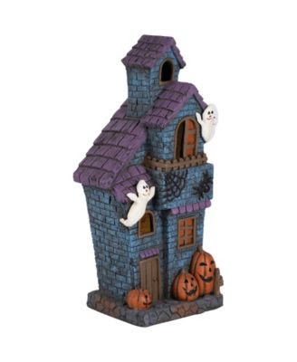 22.75" LED Lighted Haunted House with Ghosts Halloween Decoration