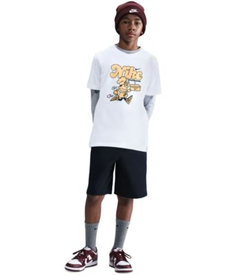 Nike - Big Kids Sportswear Graphic Cotton T-Shirt