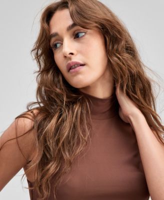 Women's Mock Neck Fitted Tank, Exclusively at Macy's