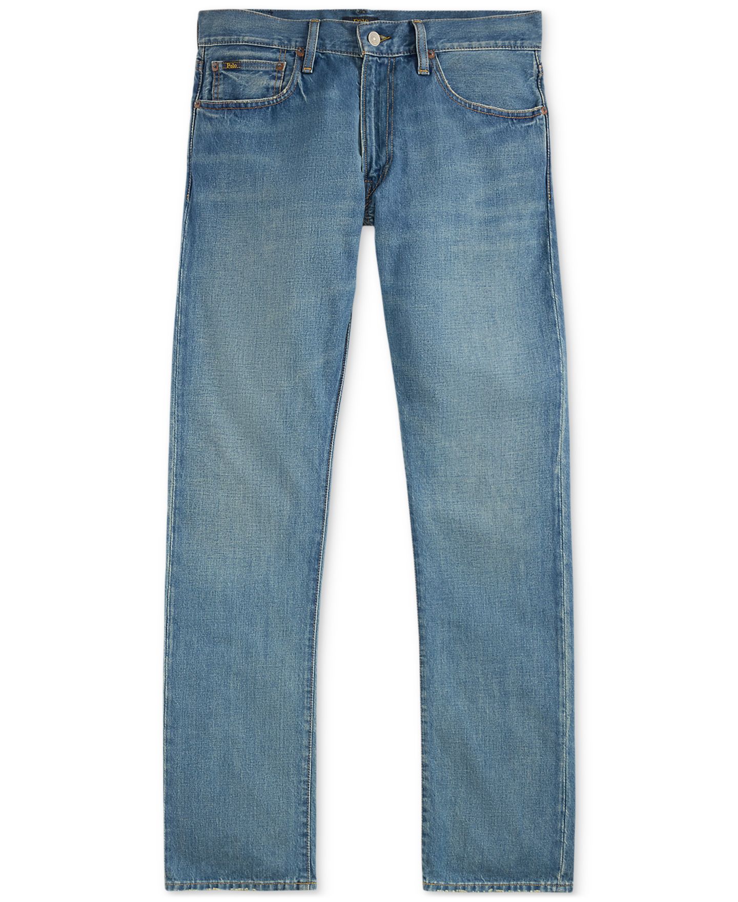 Мужские джинсы Polo Ralph Lauren Varick Slim Straight Indigo-Dyed, цвет: Robinson — фото 5