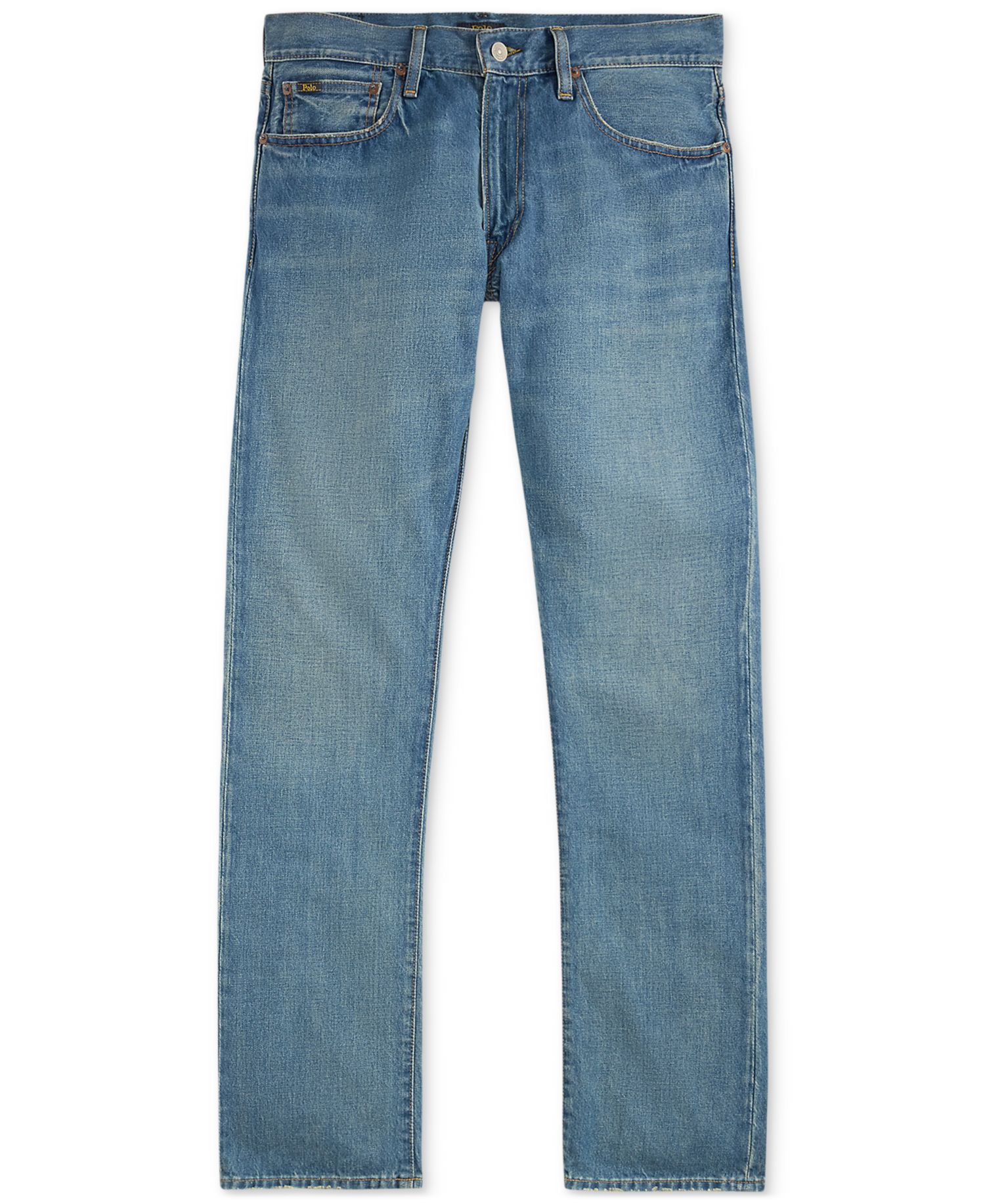 Men's Varick Slim Straight Indigo-Dyed Jeans