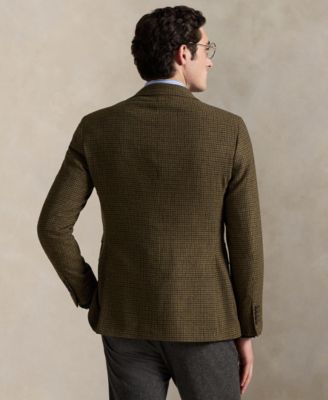 Men's Polo Modern Plaid Wool-Blend Sport Coat