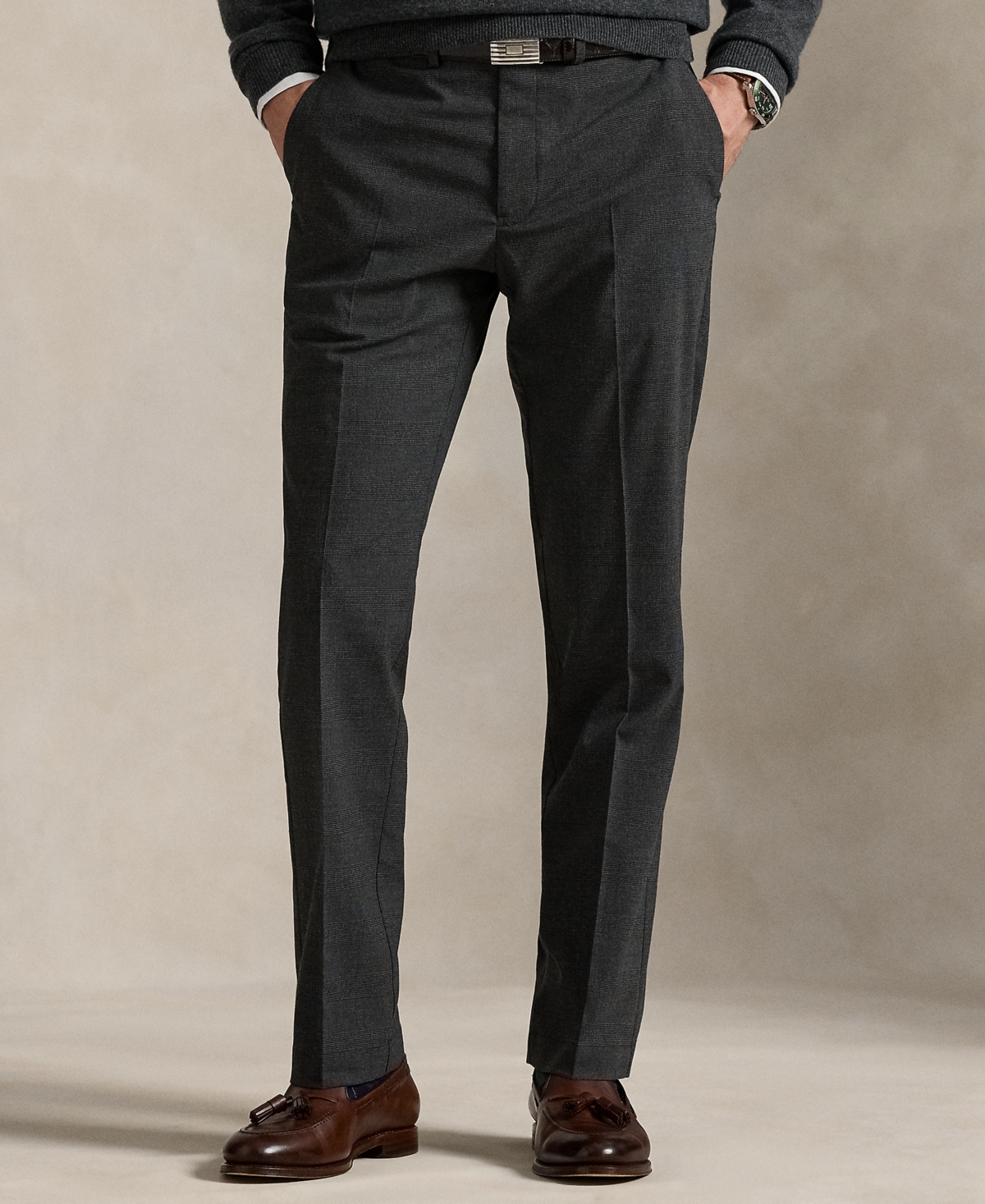 Polo Ralph Lauren Men's Manhasset Stretch Straight-fit Pants In Gray