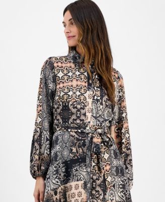 Women's Printed Shirt Dress