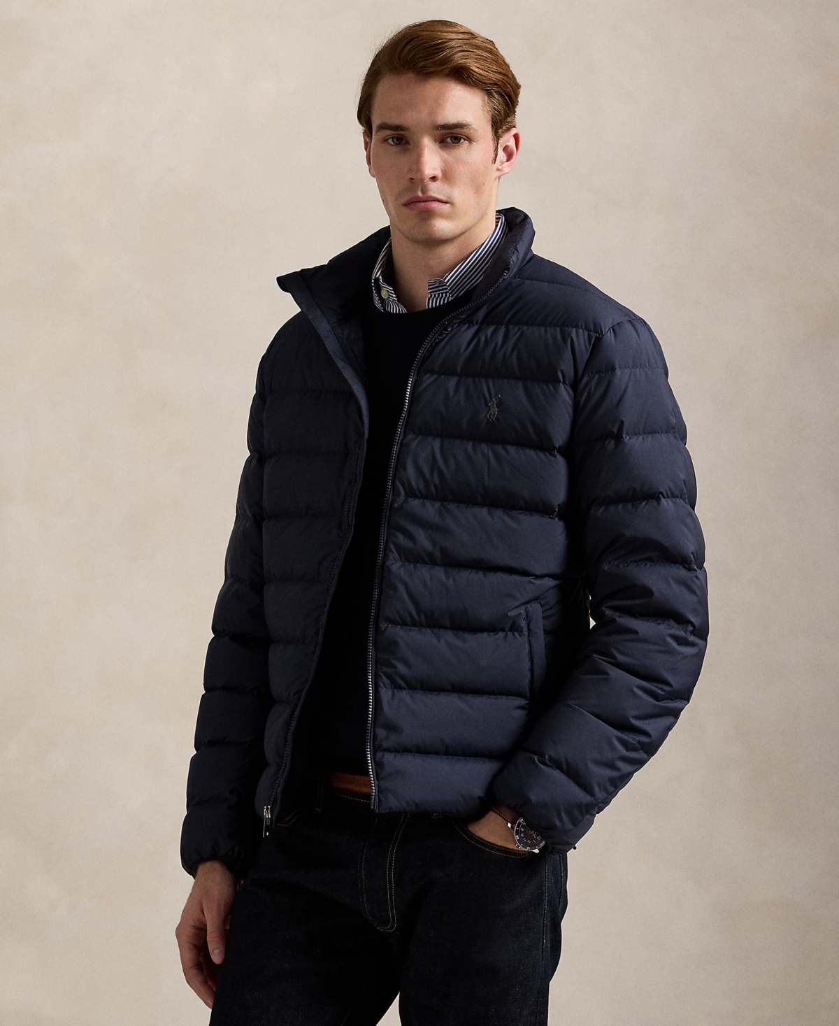 Polo Ralph Lauren Men's The Colden Packable Matte Jacket In Blue