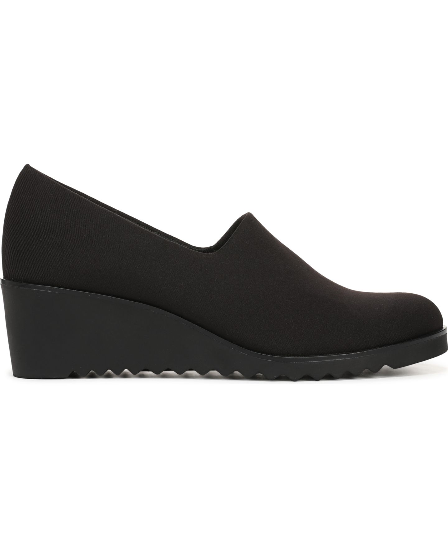 Женские туфли LifeStride Ziva Round Toe Wedge, цвет: Чёрный вязаный — фото 2
