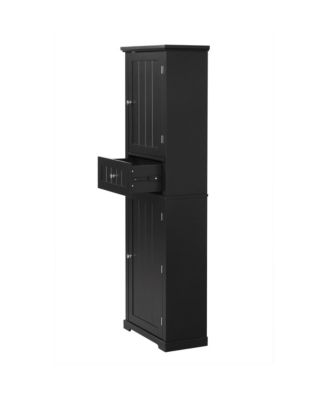 67.3"H Tall Bathroom Cabinet with Drawer, Adjustable Shelf, Painted MDF