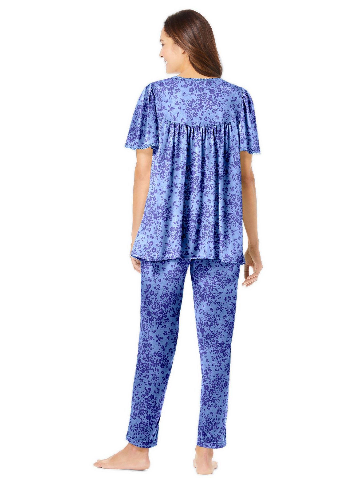 Plus Size Only Necessities Silky 2-Piece PJ Set